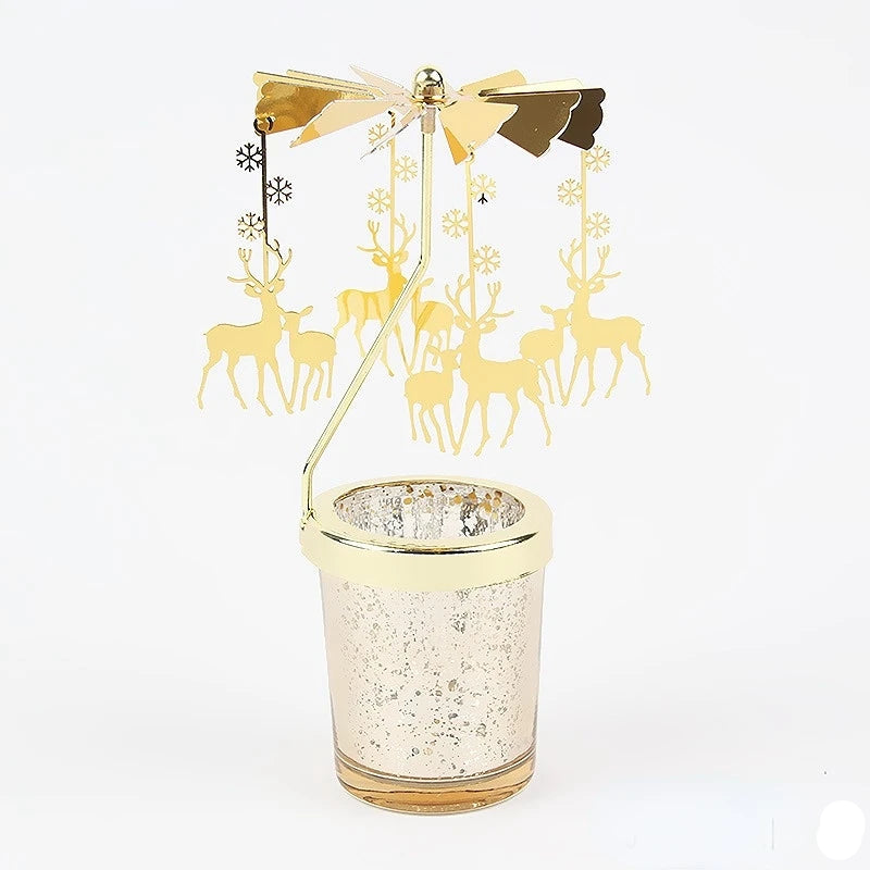 Bougeoir carrousel de Noël